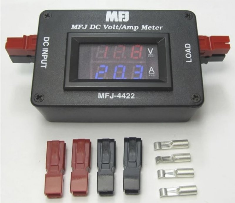 MFJ4422, DIGITAL V/I METER,4.530VDC,30A