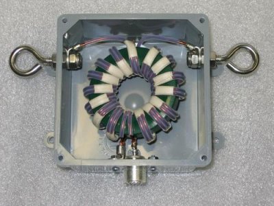 Balun Designs 4:1 3kw för stegmatade OCFD- och multibandsantenner