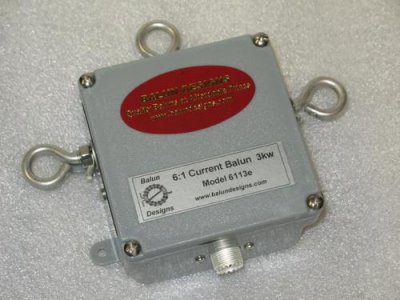 Balun Designs 6:1 3 kW för multiband antenner
