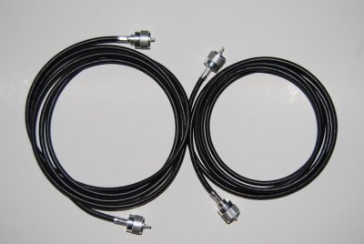 Coax cables with connectors